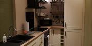 The kitchen at Dragonfly Cottage in East Yorkshire.