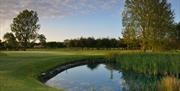 A fairway and  pond at Belvedere Hotel & Golf in East Yorkshire.