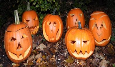 6 Halloween carved pumpkins