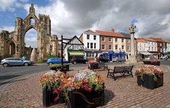 The  Market Place at Howden in East Yorkshire.