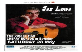 Poster of the Jez Lowe concert