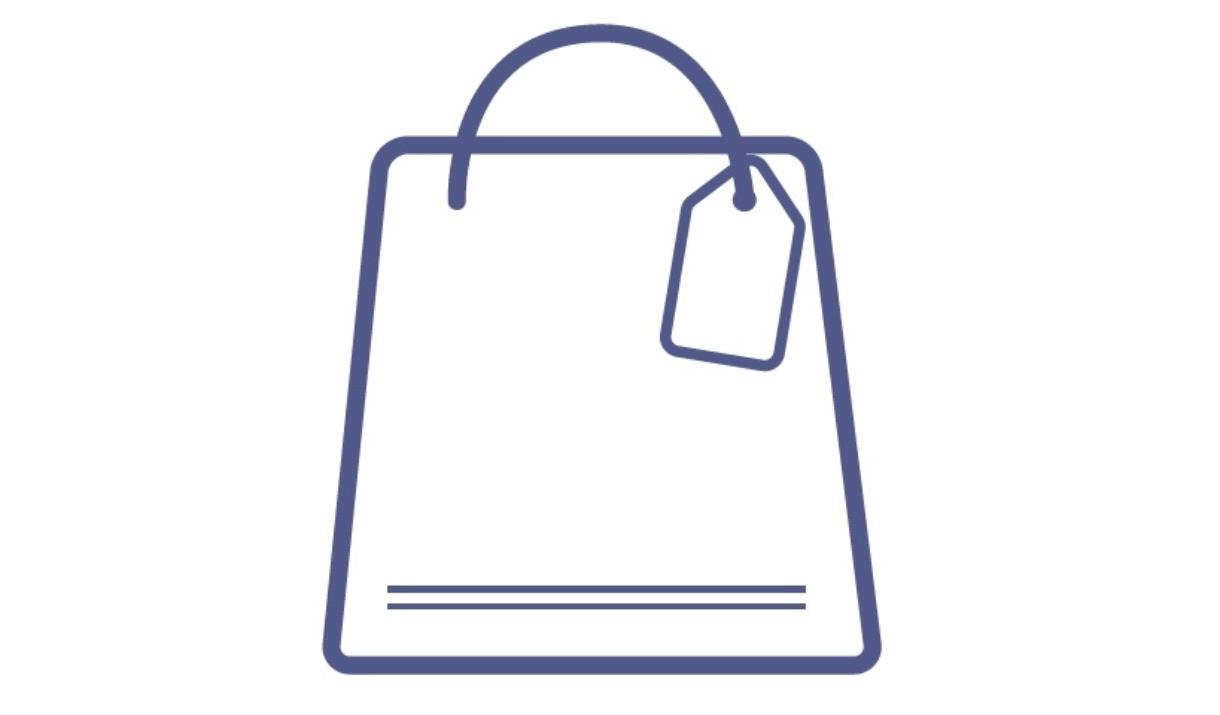 An image of an icon of a shopping bag
