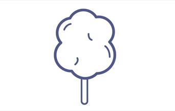 An image of an icon of candyfloss, representing a variety of fun things to do with the family