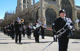 Humberside Police Band marching