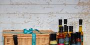 A hamper and a range of products available from Charlie & Ivy's, Malton, North Yorkshire.