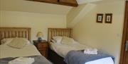 Twin Bedroom at Isaacs Byre Holiday Cottage near Alston, Cumbria