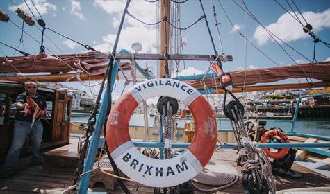 The Vigilance - last of the Brixham sailing trawlers