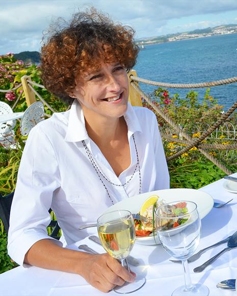 Dining alfresco at Berry Head, Brixham