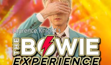 Image of the singer and show logo