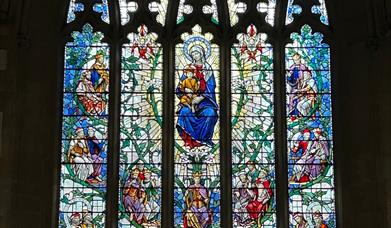 Stained glass window, St Mary the Virgin, St Marychurch