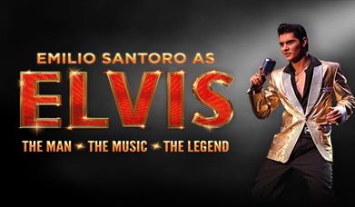 Emilio Santoro as Elvis, Babbacombe Theatre, Torquay, Devon