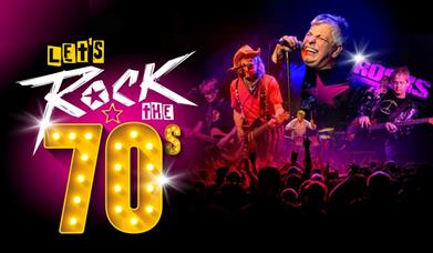 LET'S ROCK THE 70s Babbacombe Theatre artists performing on stage