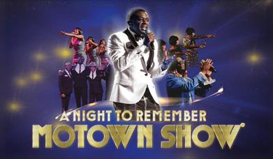 performers on stage and the show logo 