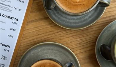 Coffee served at Occombe Farm