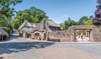 The thatched village of Cockington in the English Riviera, South Devon