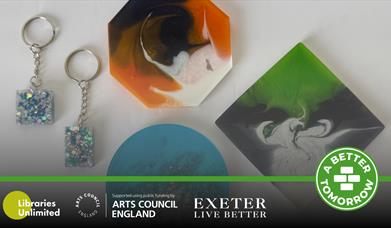Resin Art Workshop, Paignton Library and Information Centre