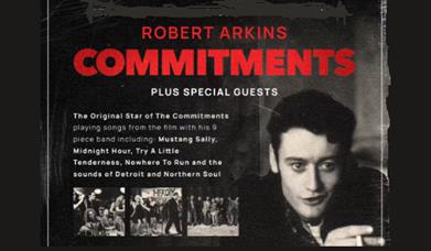 poster showing the artist and venue details.