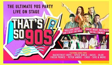 That's so 90's party poster 