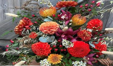 Autumnal Pumpkin Flower Arranging Workshop - Occombe Farm