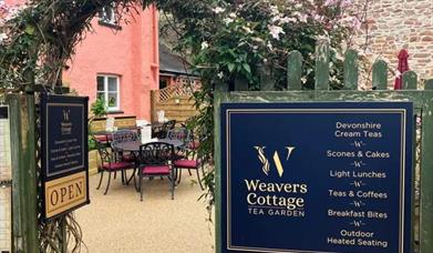 photos of weavers cottage and food