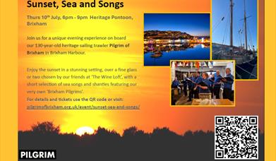 Sunset, Sea and Songs, Pilgrim of Brixham