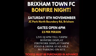 Brixham Town FC Bonfire Night