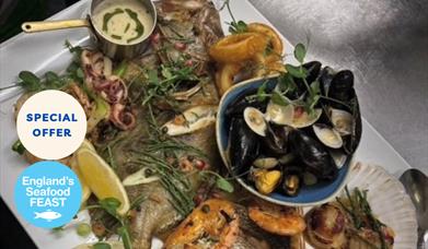 Seafood selection at Taste of the Sea at Beamers Restaurant