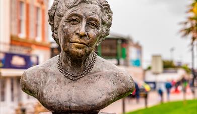 Agatha Christie bust, Torquay