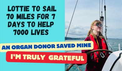 Lottie to sail 70 miles for 7 days to help 7000 lives