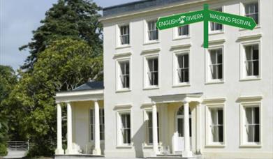The exterior of Greenway House owned by the National Trust, Brixham, English Riviera.