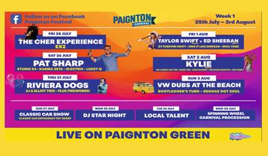 Week 1 events, Paignton Carnival Week