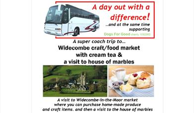 Coach Trip Widecombe Craft/Food Market and The House of Marbles