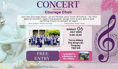 Concert - Courage Choir, Torre Abbey