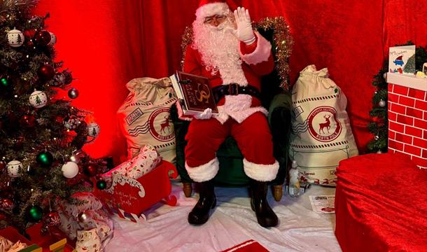 Father Christmas with presents