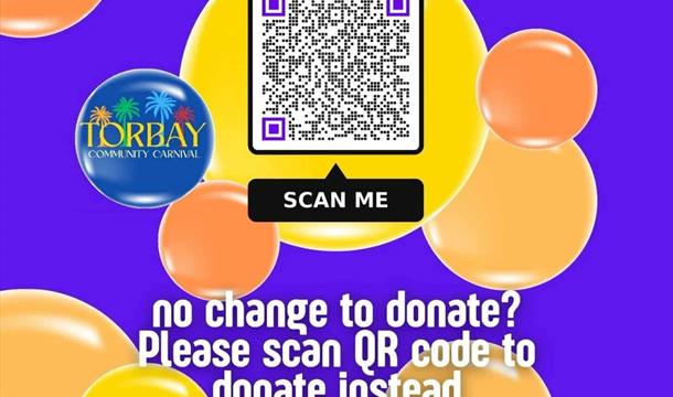 QR Code to donate towards Torbay Carnival