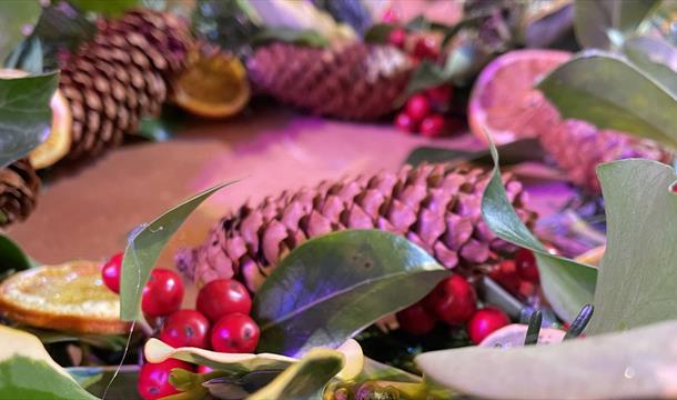 Wreath Making workshop, palace theatre stage left, paignton