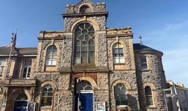 Outside of Brixham Theatre in Brixham, Devon