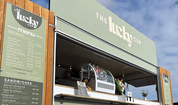 Exterior of the Lucky Cup Kiosk