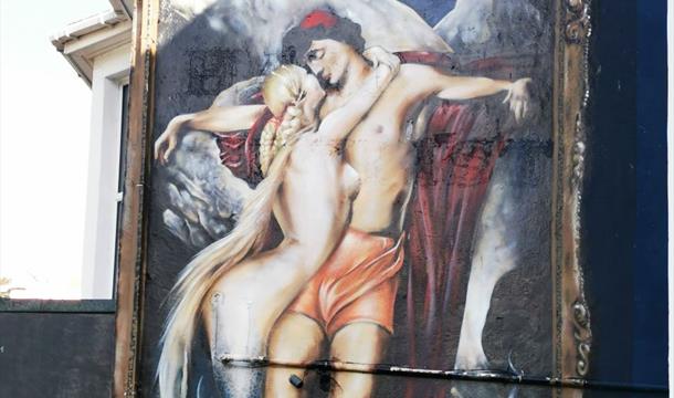 Brixham Murals -  based on a depiction of Frederic Leighton's 'The Fisherman and the Syren'