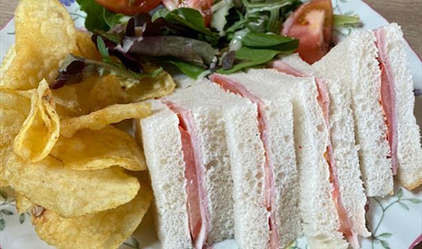 Sandwiches at Weavers Cottage, Cockington, Torquay, Devon