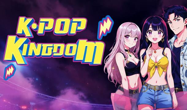 K-POP Kingdom poster showing CARTOON CHARACTERS