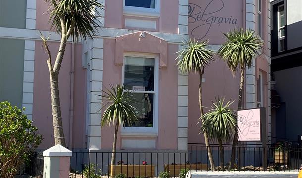 Entrance to 74Belgravia in Torquay, Devon