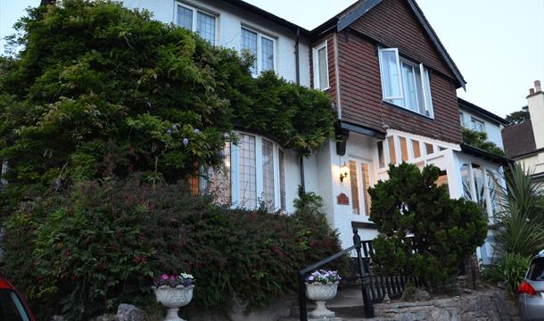 Exterior, Silverlands B&B and car park, Torquay, Devon