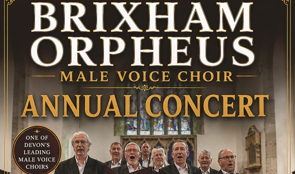Picture of the Brixham Orpheus Male Voice Choir singing