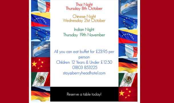 Theme Nights, Berry Head Hotel