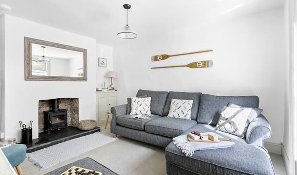 Lounge at Bay Cottage, Mount Pleasant Road, Brixham, Devon