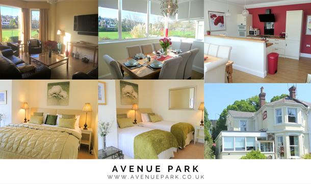 Avenue Park Villa. Spacious Lounge and Kitchen Diner overlooking the park. Torquay, Devon