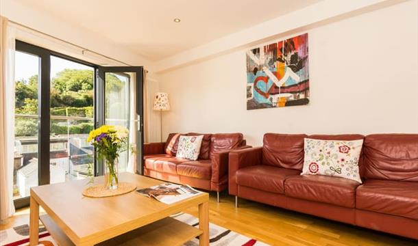 Living Room, 1 Middle Manor Cottages, Lower Manor Road, Brixham, Devon