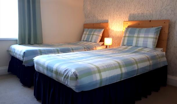 Twin bedroom, Abberley Guest House, Torquay, Devon