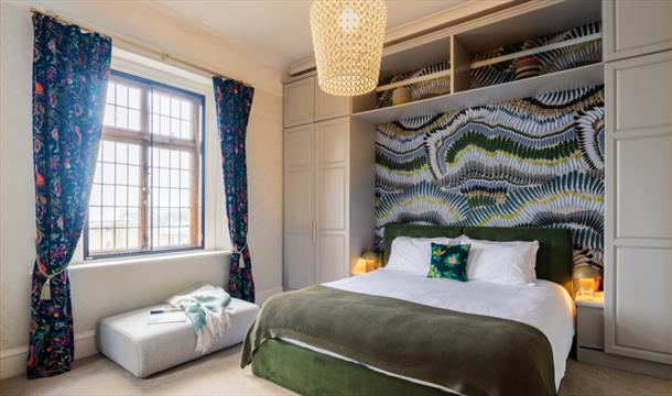 One of the five bedrooms at Vane Tower